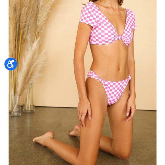 Dippin Daisys Vision Top & Quinn Bikini Bottom Matching Set Size Medium Green - Picture 8 of 10